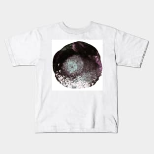 Simple abstract background with bubble, confetti. Watercolor spot, dot (circle) isolated on white. Perfect for greeting card, postcard, poster, logo, textile, fabric, packaging, wrapping paper. Kids T-Shirt